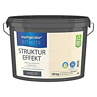 swingcolor effects Strukturfarbe (Apricot, 16 kg, Konservierungsmittelfrei)
