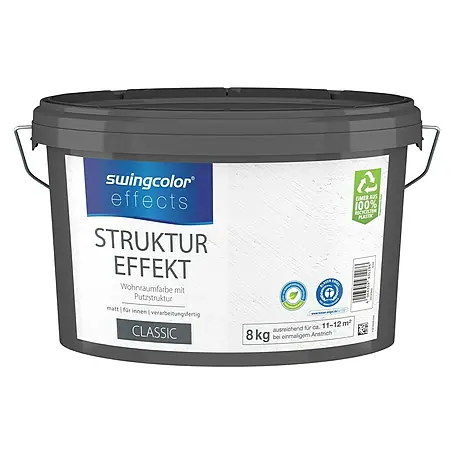 swingcolor effects Dekoputz Struktur-Effekt Wohnraumfarbe mit Putzstruktur