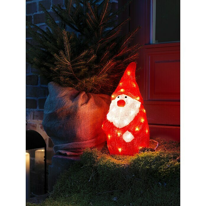 Konstsmide LED-Weihnachtsdekofigur (18 x 19 x 38 cm, Rot, Netzbetrieben, LED) | BAUHAUS