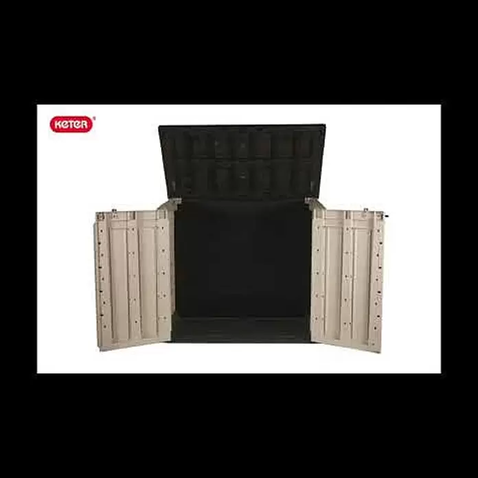 Keter Arcón Store it out Max - L x An x Al: 82 x 145,5 x 125 cm, Marrón - Store_it_out_max_brown