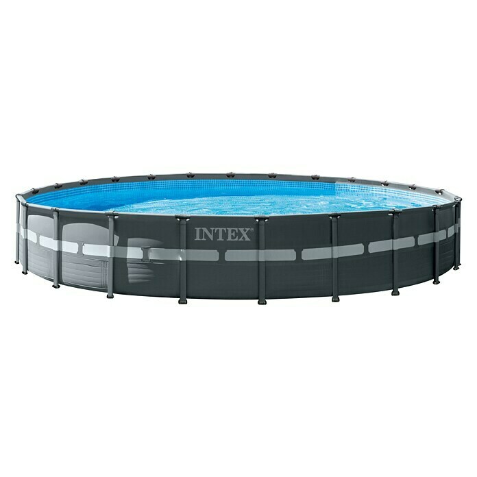 Intex Frame-Pool Ultra Rondo XTR (Ø x H: 732 x 132 cm, Dunkelgrau, 47 240 l) | BAUHAUS