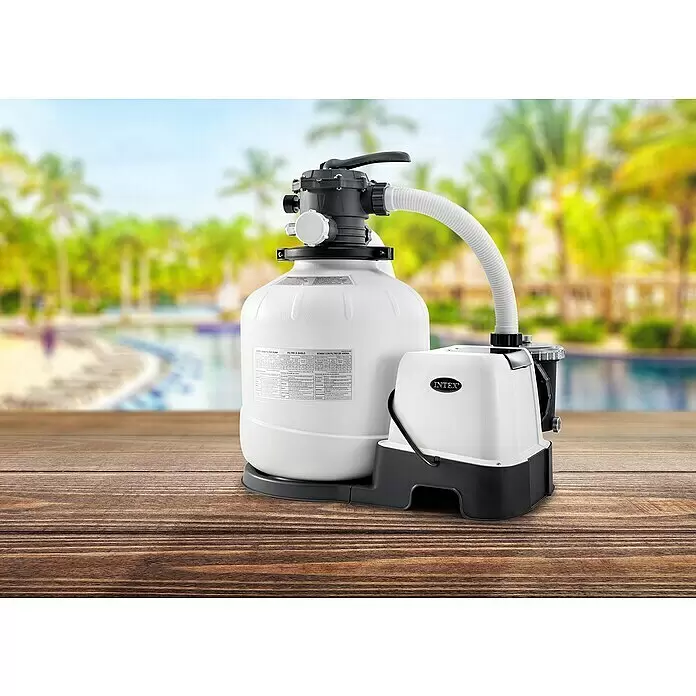 Intex Sandfilteranlage Krystal Clear - Passend für Poolgröße: 56.800 l, Filterleistung: 8.000 l/h - Stimmungsaufnahme