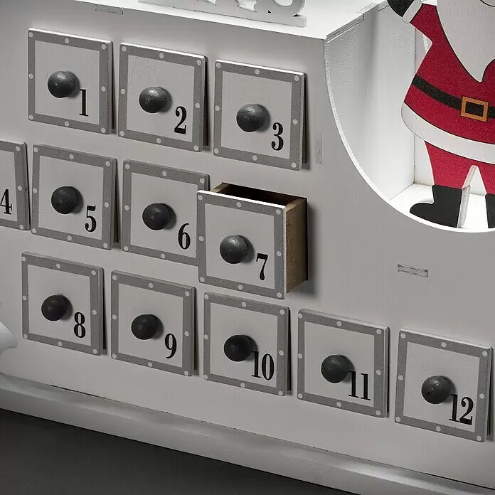 Konstsmide Adventskalender - Weiß - Detailaufnahme