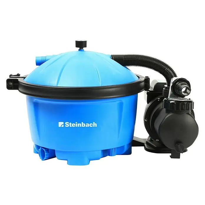 Steinbach Pool-Filteranlage Active Balls 50 - Passend für Poolgröße: 14.000 l, Filterleistung: 5.500 l/h - Steinbach Sandfilteranlage für sauberes Poolwasser. Effiziente Filterung für kristallklares Wasser und langanhaltenden Badespaß im eigenen Pool.