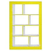 Phönix Regal Frame (L x B x H: 31,5 x 108,8 x 158,8 cm, Weiß/Gelb, Traglast: 5 kg/Boden)