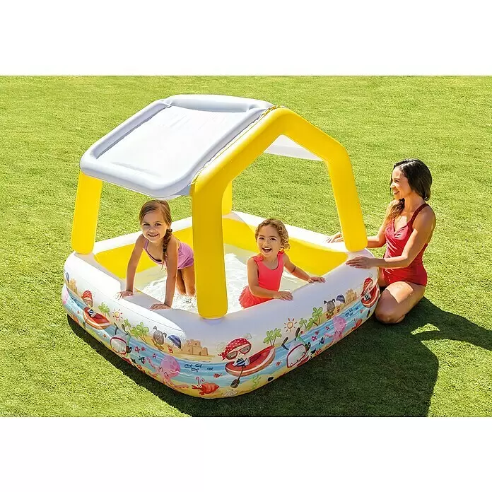 Intex Planschbecken Sun Shade - 157 x 157 x 122 cm, Fassungsvermögen: 295 l - Anwendungsbeispiel