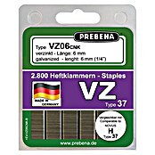 Prebena Heftklammer VZ06CNK-B (Länge: 6 mm, Rückenbreite: 10,5 mm, 2.800 Stk.) | BAUHAUS