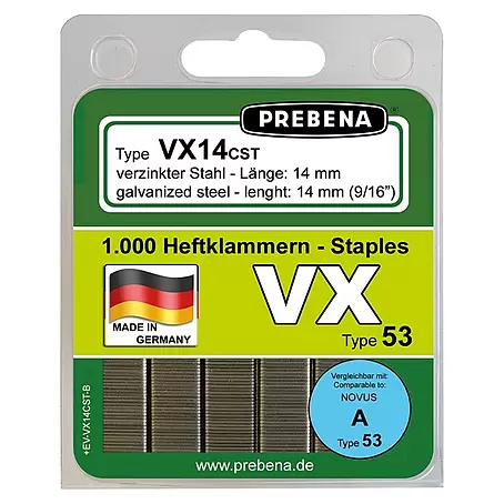 Prebena  Heftklammer Typ VX
