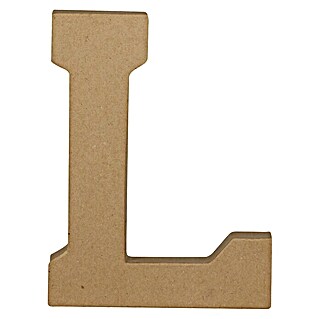 Décopatch Letra de cartón (L, Cartón, L x An x Al: 2,8 x 17 x 20,5 cm)