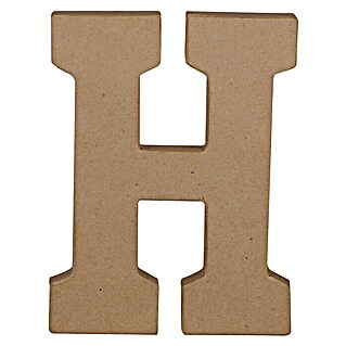 Décopatch Letra de cartón (H, Cartón, L x An x Al: 2,8 x 15,8 x 20,5 cm)