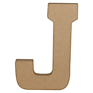Décopatch Letra de cartón (J, Cartón, L x An x Al: 2,8 x 13,5 x 20,7 cm)