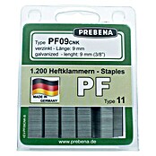 Prebena Heftklammer Typ PF (Länge: 9 mm, Rückenbreite: 10,6 mm, 1.200 Stk.) | BAUHAUS