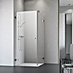 Camargue Air Eckdusche C24+C27 (97,5 x 87,5 x 200 cm, Stärke: 8 mm, Silber)