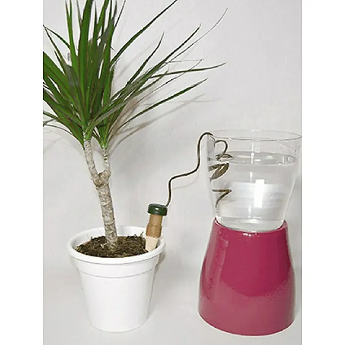 Sistema de irrigación especial vacaciones - Plástico, 4 pzs. - Planta de interior con sistema de riego para un suministro óptimo de humedad a la planta.
