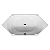 Duravit D-Code Badewanne (190 x 90 cm, Sechseck, Sanitäracryl, Weiß)