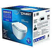 Duravit Starck 3 Wand-WC-Set (Mit WC-Sitz, Tiefspüler, Montageeigenschaft: Verdeckt, Weiß)