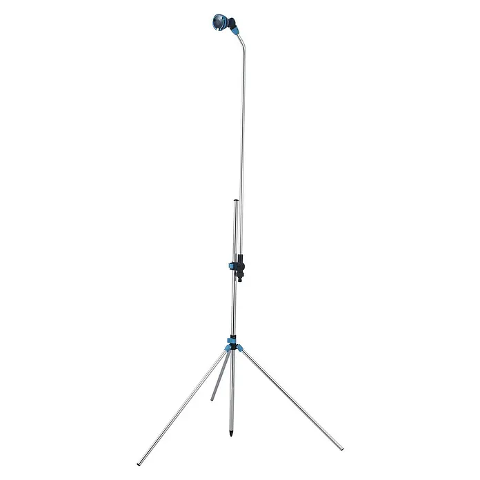 Nebulizador Tripode + Ducha - Ámbito de uso: Jardín, Tipo de conexión: Hembra - El aspersor oscilante Aquazoom de Gardena sobre trípode proporciona un riego cómodo del jardín, ajustable de forma flexible para diversas áreas.