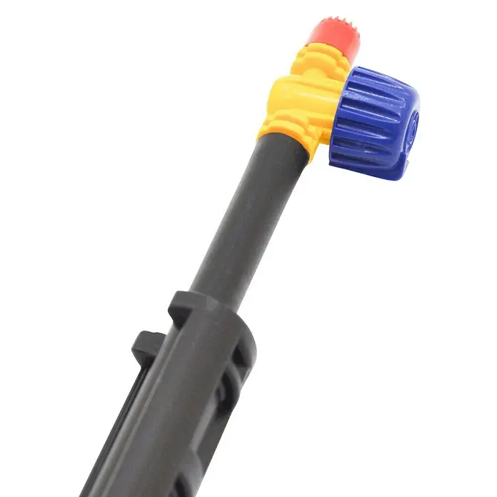 Varilla con microdifusor - Formas de riego: 360°, Largo: 30 cm, 1 ud. - Accesorio de boquilla de pulverización en amarillo, azul, gris y rojo con tapón de rosca. Perfecto para jardinería y cuidado de plantas.