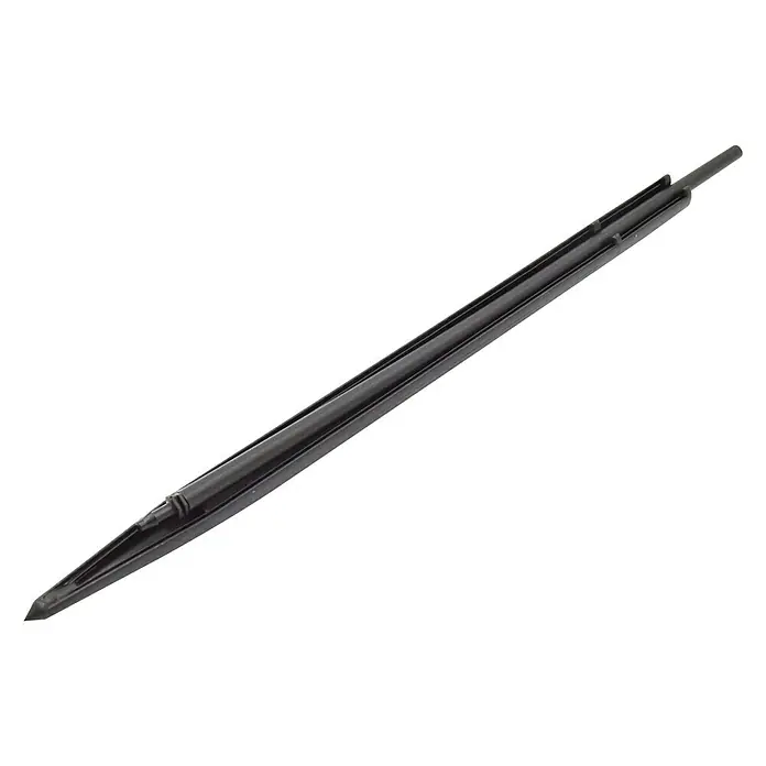 Varilla con estaca Microdifusor - Negro, Largo: 1,2 cm, 1 ud. - Primer plano de un lápiz capacitivo negro. Ideal para una entrada precisa en dispositivos de pantalla táctil, diseño elegante para un uso cómodo.