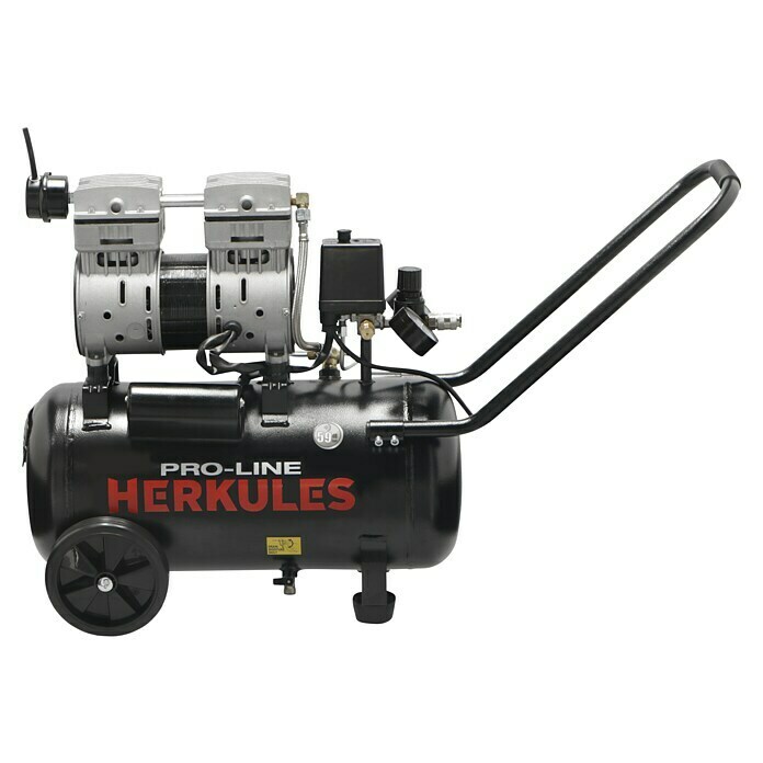 Herkules Pro-Line Flüsterkompressor Siltek 248 bar, 1 kW, Kesselinhalt: 24 l Right Side View