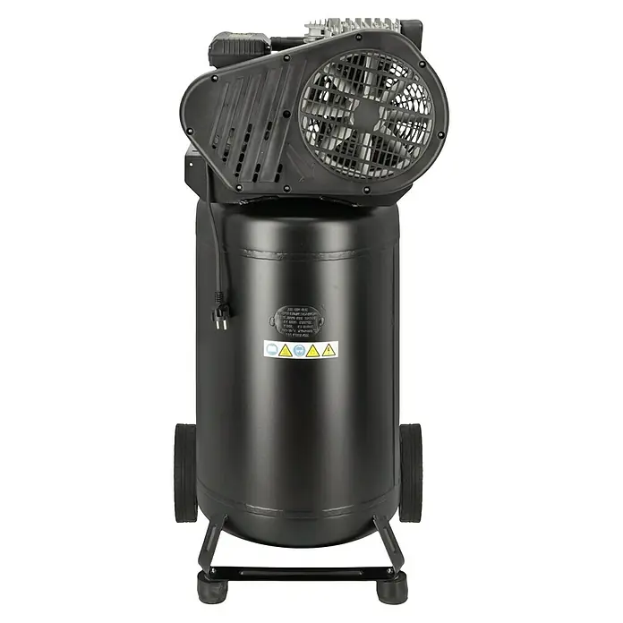 Herkules Pro-Line Kompressor B2800B/3M/90 - Max. Druck: 10 bar, 2.200 W, 90 l - Hier ist ein tragbarer, stehender, schwarzer Kompressor. Er ist robust und ideal für verschiedene Druckluftanwendungen.