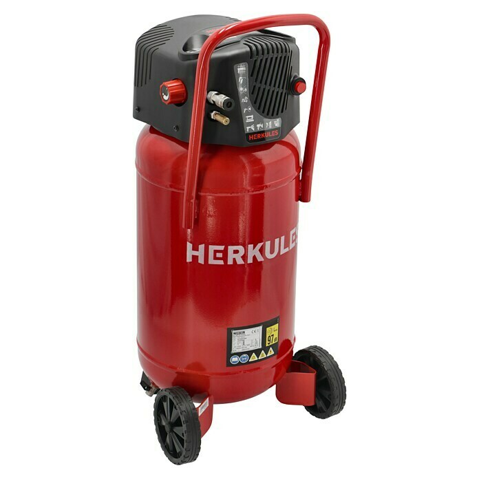 Herkules Kompressor-Set Fifty + Kit (Motorleistung: 1,5 kW, Druck: 10 bar, Kesselinhalt: 50 l)