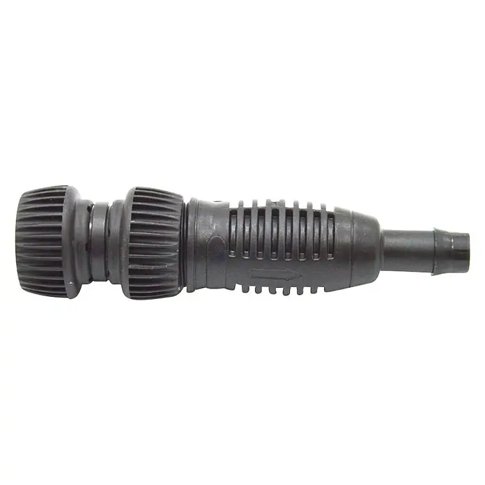 Conexión de grifo universal - ¾″ x 15/16 mm, Plástico - Conector de manguera negro con superficie estriada para un agarre seguro y fácil instalación en el jardín.