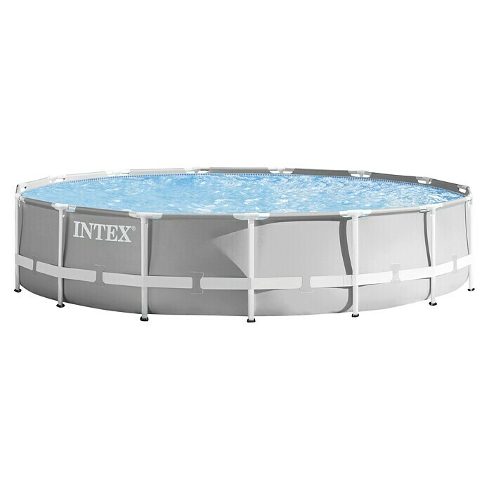 Intex Frame-Pool-Set Prism RondoØ x H: 457 x 107 cm, 14,61 m³, Grau Detail Shot