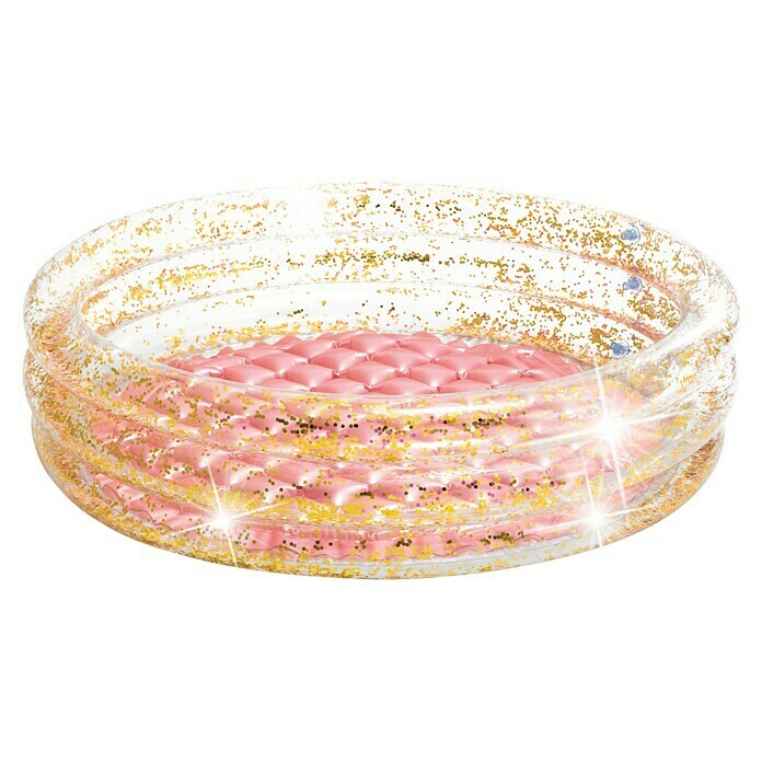 Intex Planschbecken Glitter Mini PoolL x B: 86 x 25 cm, Rosa Front View