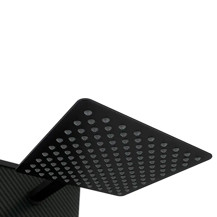 Steinbach Solardusche Straight Line - Höhe: 220 cm, Aluminium, Anthrazit, 40 l - Schwarzer Duschkopf mit quadratischem Design und vielen Düsen für ein entspannendes Duscherlebnis. Moderne Badezimmerarmatur.
