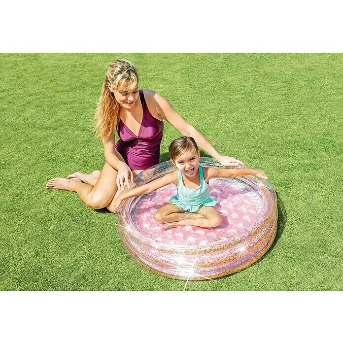 Intex Planschbecken Glitter Mini PoolL x B: 86 x 25 cm, Rosa Use Shot