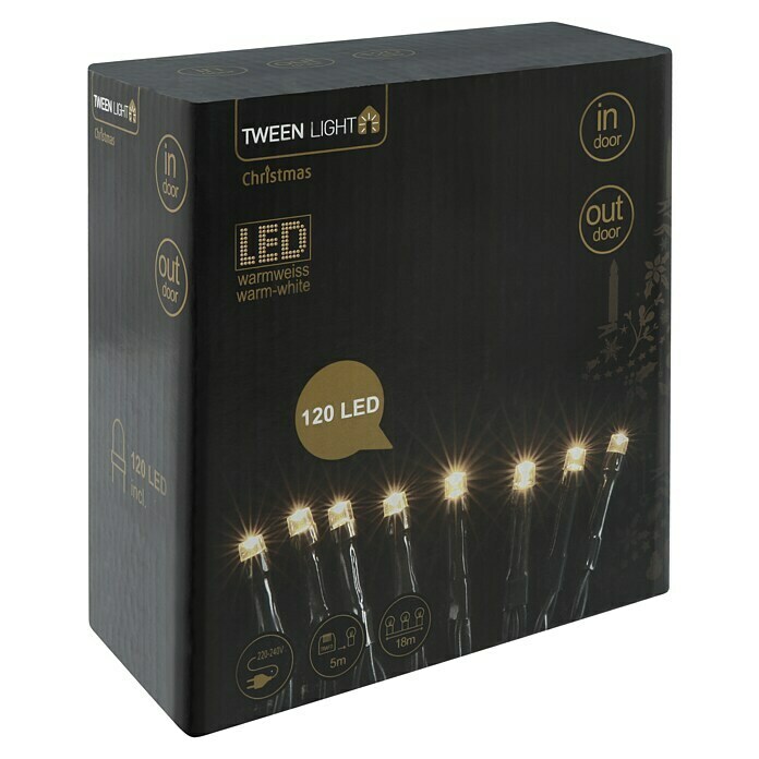Tween Light Guirnalda luminosa LED (Con caja de almacenamiento, Número de LED: 120 ud., 27,85 m)