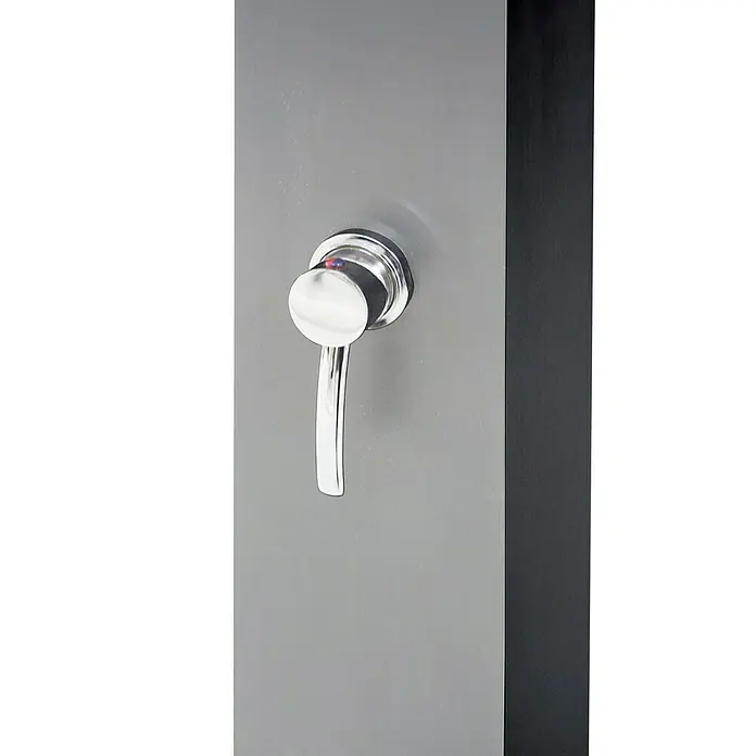 Douche Solaire Jardin Steinbach Slim Line Deluxe 24L - Argentée, 2.25m, Pommeau Auto-détartrant