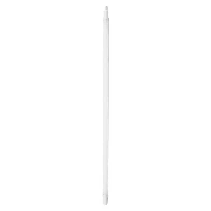 Ritter Leuchten LED-Feuchtraumlichtleiste Super Slim - L x B x H: 153 x 5,3 x 3,5 cm, Lichtfarbe: Neutralweiß, 24 W, IP65 - Produktansicht einer weißen, schlanken Säule. Das Design ist schlicht und modern, passend für minimalistische Einrichtungsstile.