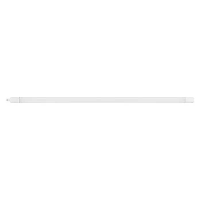 Ritter Leuchten LED-Feuchtraumlichtleiste Super Slim - L x B x H: 153 x 5,3 x 3,5 cm, Lichtfarbe: Neutralweiß, 24 W, IP65 - Ein langer, weißer Gegenstand mit runden Enden. Ideal für Präsentationen, Whiteboards oder als kreatives Werkzeug.