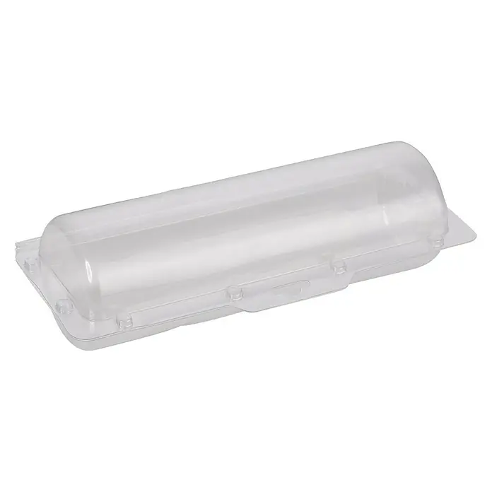 Profi Depot by Storch-Ciret AufbewahrungsboxWalzenaufbewahrung - Eine transparente, längliche Kunststoffbox mit abgerundetem Deckel, ideal für die Aufbewahrung verschiedener Gegenstände.