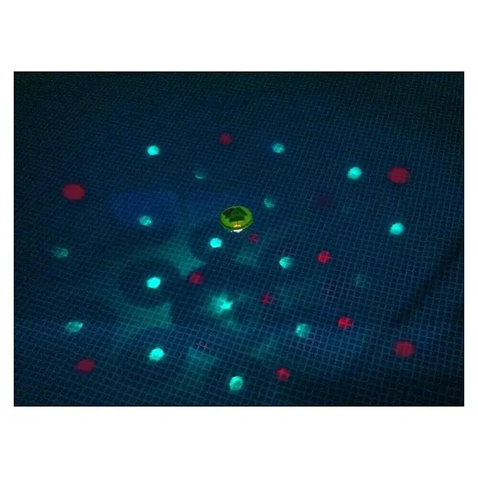 Steinbach Unterwasser-Lichtshow - Leuchtmittel: LED - Bunte Poolleuchten unter Wasser sorgen für eine stimmungsvolle Atmosphäre beim nächtlichen Schwimmen.