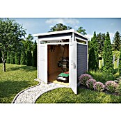 Weka Gartenhaus 265 Gr. 2 (Außenmaß inkl. Dachüberstand (B x T): 220 x 250 cm, Holz, Grau) | BAUHAUS