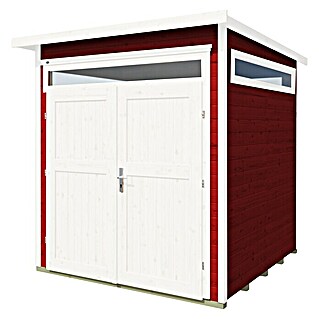 Weka Gartenhaus 265 Gr. 2 (Außenmaß inkl. Dachüberstand (B x T): 220 x 250 cm, Holz, Schwedenrot)