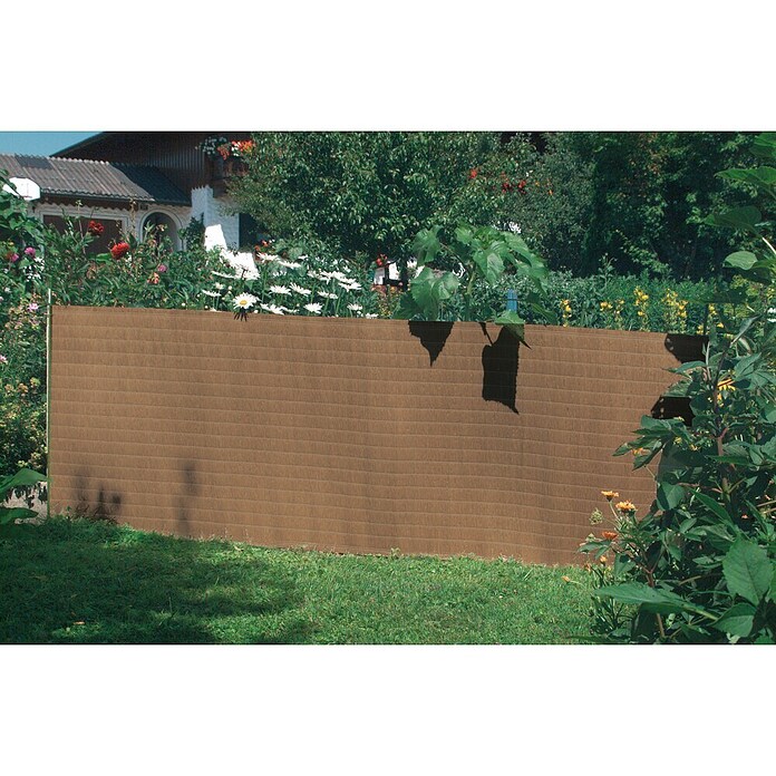 Windhager Sichtschutzmatte Raffia (L x H: 3 x 1,5 m, Braun, Kunststoff)