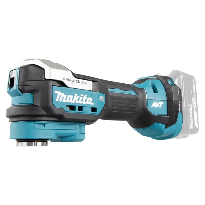 Makita Akku-Multifunktionswerkzeug DTM5218 V, Ohne Akku, Oszillationswinkel: ± 1,8° Diagonal View