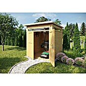 Weka Gartenhaus 265 Gr. 2 (Außenmaß inkl. Dachüberstand (B x T): 220 x 250 cm, Holz, Natur) | BAUHAUS