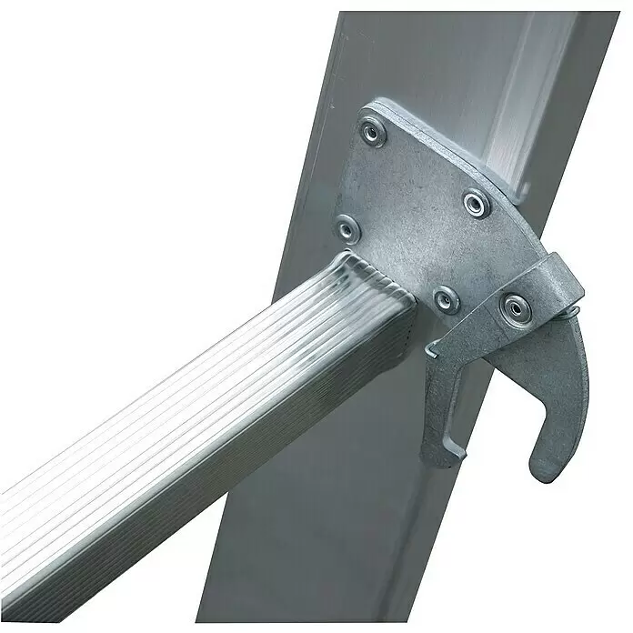 Krause Stabilo Mehrzweckleiter - Anzahl Tritte: 18 Stk., Arbeitshöhe: 5,25 m, Aluminium - Detailaufnahme