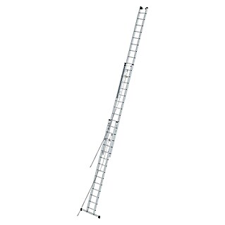 Krause Stabilo Sprossen-Seilzugleiter (Arbeitshöhe: 9,75 m, 3 x 14 Sprossen, Aluminium)