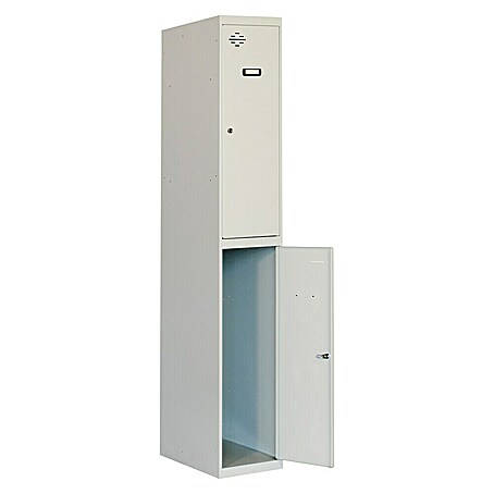 Simonrack Simonlocker Taquilla Prof. Tandem (L x An x Al: 50 x 40 x 180 cm, Gris/Gris, Número de puertas: 2 ud.)
