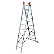 Krause Monto Sprossen-Mehrzweckleiter Tribilo (Arbeitshöhe: 7,65 m, 3 x 10 Sprossen, Aluminium)