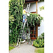 Krause Monto Sprossen-Mehrzweckleiter Tribilo (Arbeitshöhe: 7,65 m, 3 x 10 Sprossen, Aluminium)