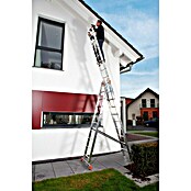Krause Monto Sprossen-Mehrzweckleiter Tribilo (Arbeitshöhe: 7,65 m, 3 x 10 Sprossen, Aluminium)