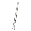 Krause Monto Sprossen-Mehrzweckleiter (Arbeitshöhe: 7,65 m, 3 x 10 Sprossen, Treppenfunktion, Aluminium)