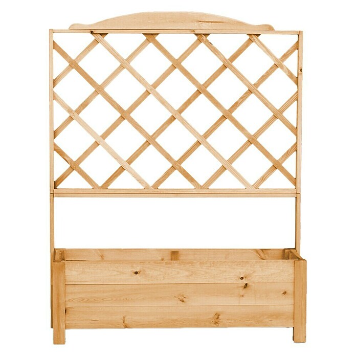 Promadino Pflanzkasten Romantica 80 Cm – Aus Kiefernholz, Honigbraun, Für Garten & Terrasse, Einfach Aufzubauen
